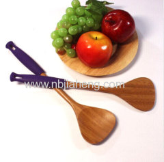Silicone bamboo spoons for cooking