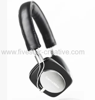 Bowers&Wilkins B&W P5 Over the head Portable Headphones Headsets Black