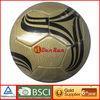 Eco friendly Laser leather size 5 Soccer Ball for sports 0.8 - 1.0 Bar Moisten Needle