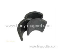 Various shapes bonded ferrite arc magnets price