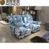 Fabric Chair in bule with flower pattern living room sofa home furniture