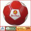 Durable small indoor PVC red and white soccer ball size 5 official soccer football