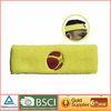 Yellow Elastic bandage Neoprene Headband for Playing basketball