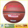 Soft PU Laminated Basketball multi colors , Nylon round official basketball ball