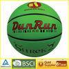 Customized Green Laminated Basketball with synthetic leather 7# for kids