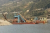 gold dredging and concentration vessel