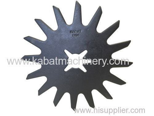 Spiked no-till wheel blade tapered teeth Fits Yetter parts agricultural machinery parts