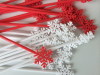 24Pcs plastic snowflake shape stir sticks