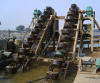 gold and diamond dredger equipped with separating machine