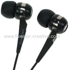 Creative EP-830 EP830 In-Ear Noise Isolating Earphone Headphones Silver Black