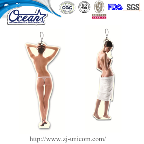 Sexy women long lasting paper air freshener discount promotional products