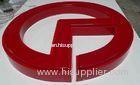 Big Red Vacuum Coating Auto Signage / 3D Car Logo Badge , Easy To Install