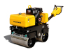 780kg hydraulic turning walk behind double drum small road roller