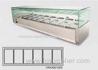 Glass - Topped Display Chiller NG Pan , 52L Undercounter Refrigerator Freezer