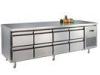 Eight Drawers Stainless Steel Counter Reach In Refrigerator Freezer For Commercial