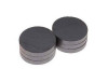 Black coating bonded ferrtie radial disc magnet