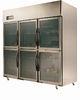 Commercial Six Small Clear Door Refrigerator For Supermarket , 1550L