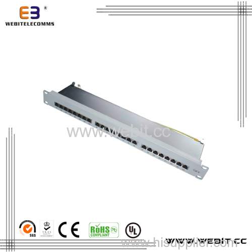 19'' STP 24 Ports CAT6 Patch Panel with Horizontal Version
