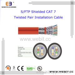 S/FTP Shielded Cat 7 Twisted Pair Installation cable