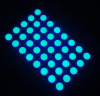 round dot matrix display 5*8 dot matrix led blue