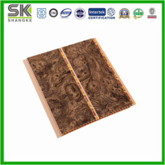 wooden color PVC panel for wall decoration
