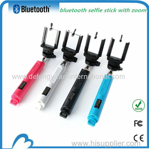 bluetooth selfie stick monopod with zoom