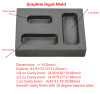 Graphite Ingot Mold for 1.75oz gold casting / High Density Graphite mold /Melting gold Pour Precious Metal