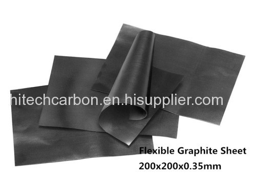 200x200x0.35mm Flexible Graphite Paper for Between STB C and heat sink or shell , Graphite Sheet