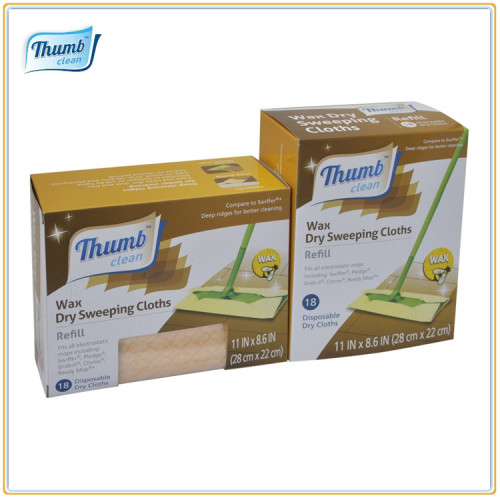 Good quality disposable floor wipe added beeswax