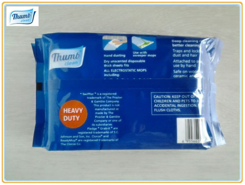 Unscented Disposable wipes for floor cleaning