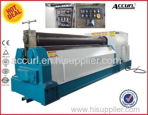 W11 series Mechanical 3-roller stainless steel sheet rolling machine