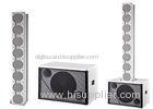 White Full Range Column Array Speakers , 350W Professional Loudspeaker