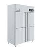 300W Stainless Steel Four Door Refrigerator , Big Chill Fridge 1220*760*1950mm