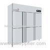 Slilver Upright 6 Door Side By Side Refrigerator Freezer Stainless Steel