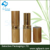 2019 hot sale bamboo/wood cosmetic packaging bamboo and gold aluminum empty lipstick container