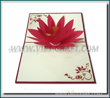 Lotus Flower pop up card