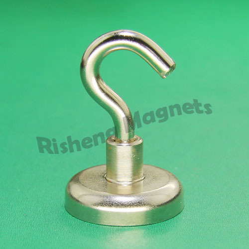 D32mm Neodymium Magnetic Hooks N35 Strong Mounting Magnets