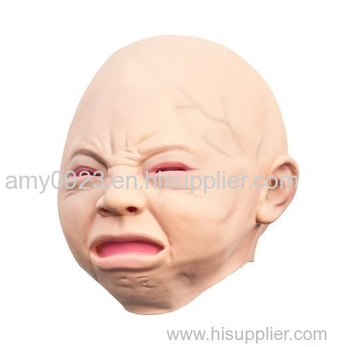 Latex Crying Baby Mask Larex Mask Halloween Mask