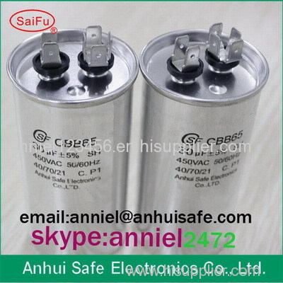 CBB65 air conditioner capacitor Aluminium case