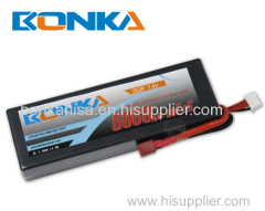 Bonka-6000mah-2S2P-80C car lipo battery