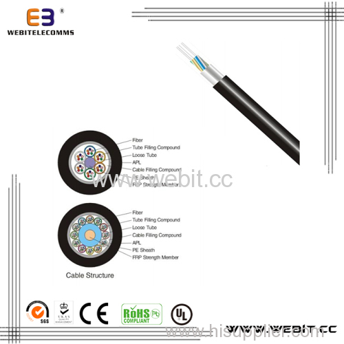 Standard loose tube Non-metallic strength Member light armored cable(LC-GYFTA)