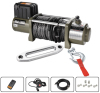 DC 12V/24V Car winch Auto winch 12000lbs with synthetic rope 10mm x 28m
