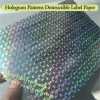 3D Hologram Patterns Ultra Destructible Label Paper and Very Strong Brittle Holographic Vinyl Eggshell Sticker Materials