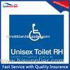 Waterproof Unisex Toilet LH Braille Tactile Signs For Wheelchair