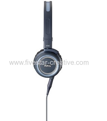 AKG K452 Blue Premium Foldable On-Ear Headphone Stereo Headset with Mic