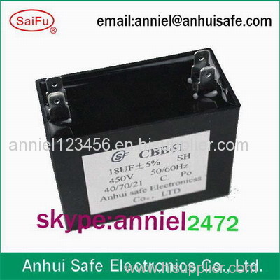 plastic case electric capacitor CBB61 for fans