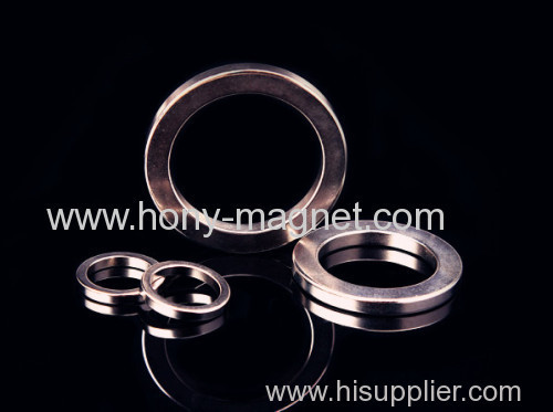 Custom Diametrically Magnetized Sintered Ring Magnets NdFeB