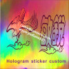 custom sticker usage and hologram UDV material printing custom sticker names logo
