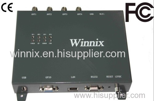 4-Port Impinj R2000 Chip UHF RFID Reader 860mhz-960mhz