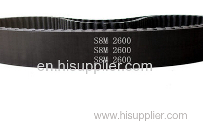 free shipping STPD/STS-S8M-10mm rubber synchronous belt timing belt 325 teeth length 2600mm pitch 8mm width 10mm high qu
